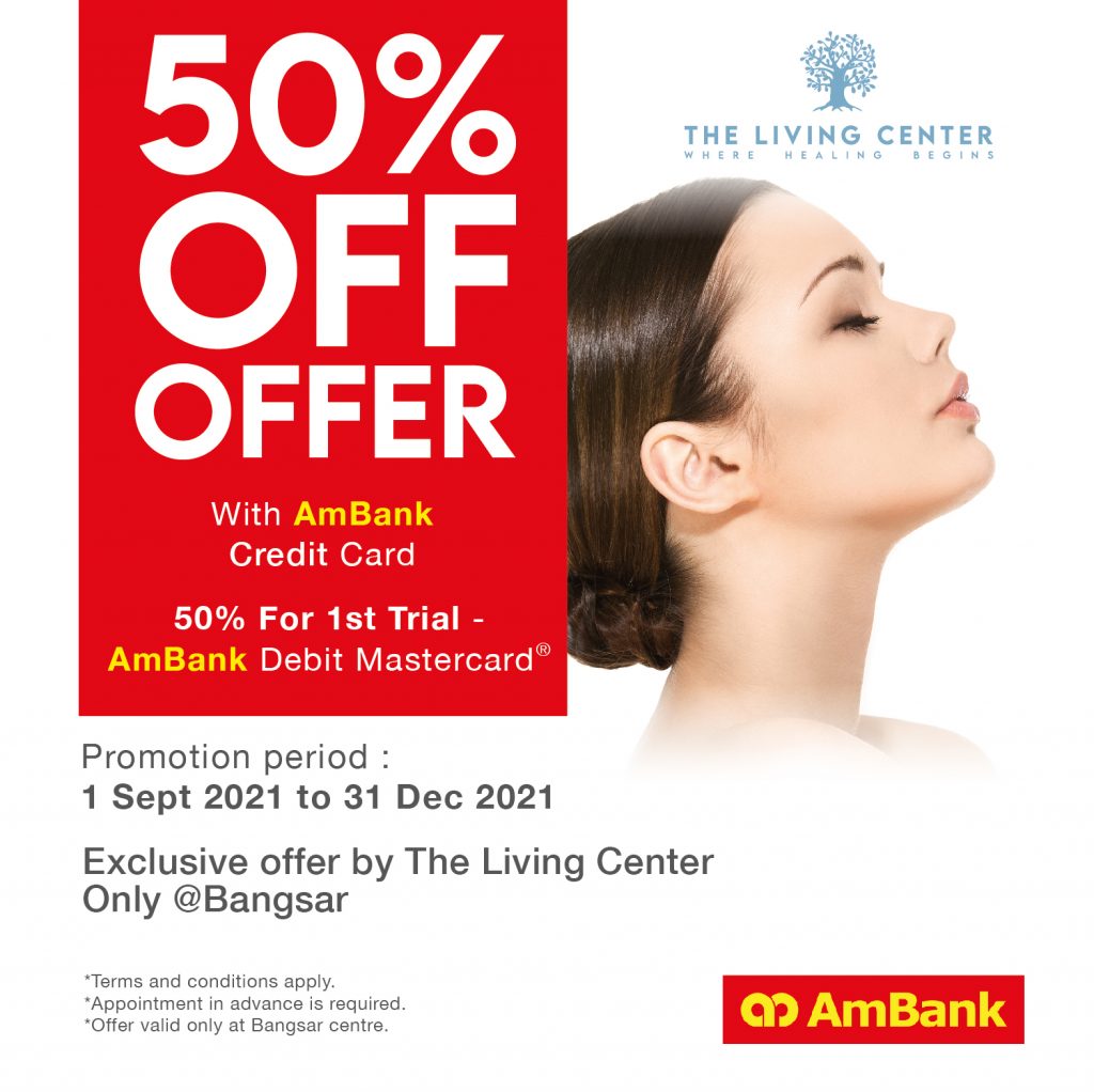 50% off offer at The Living Center